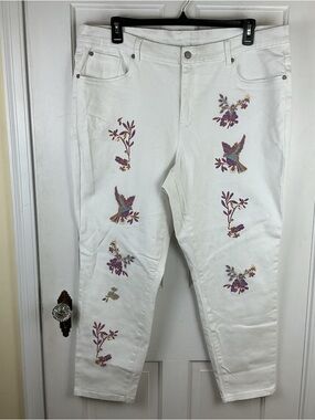 Venus Jeans Plus Size Embroidered Jeans